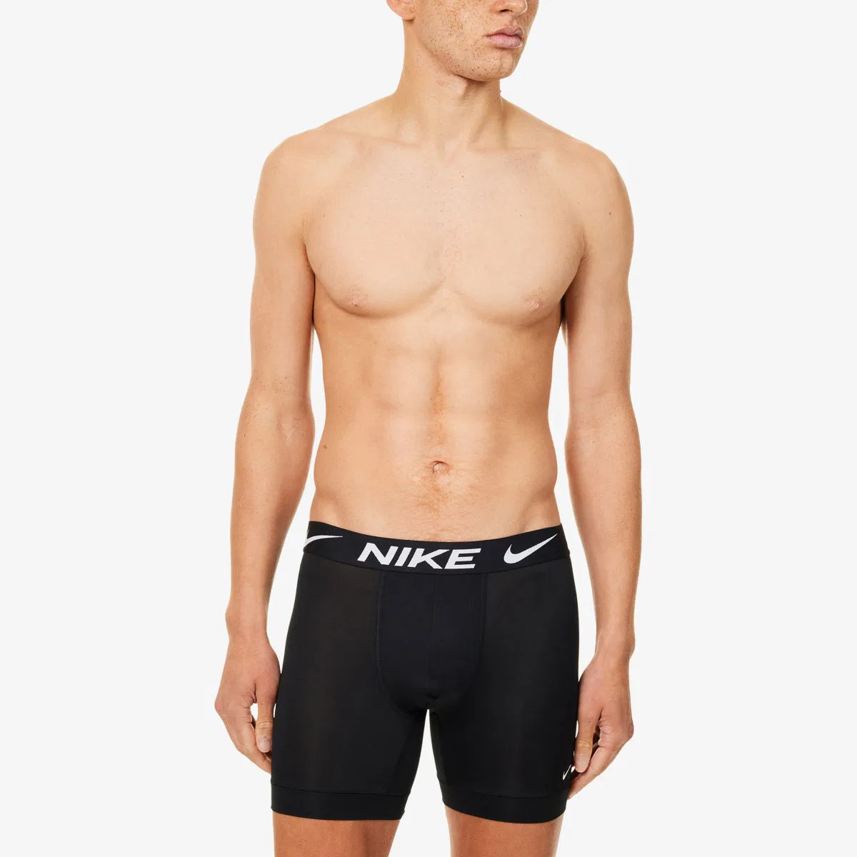 Комплект из трех боксерских трусов Dri Fit Essential из эластичного трикотажа Nike, черный — фото 2