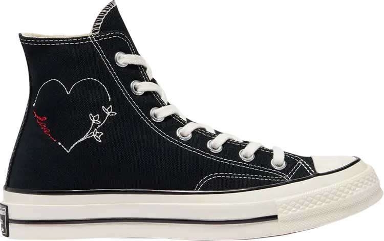 

Кроссовки Converse Chuck 70 High Valentines Day - Black, черный