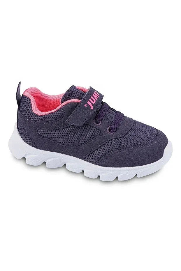 Детские кроссовки для девочек на липучке Jump, Purple - Neon Fuchsia