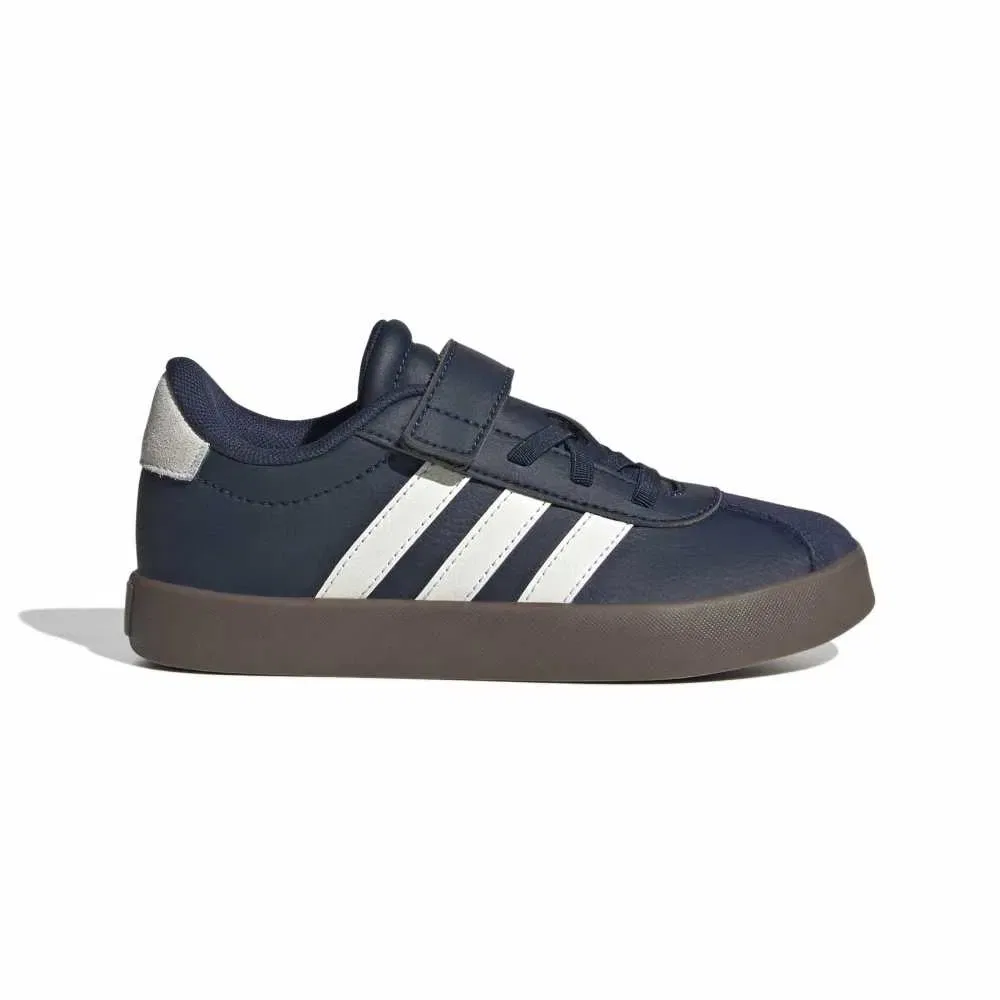 Детские кроссовки для девочек с липучкой VL Court 3.0 Adidas, Blue
