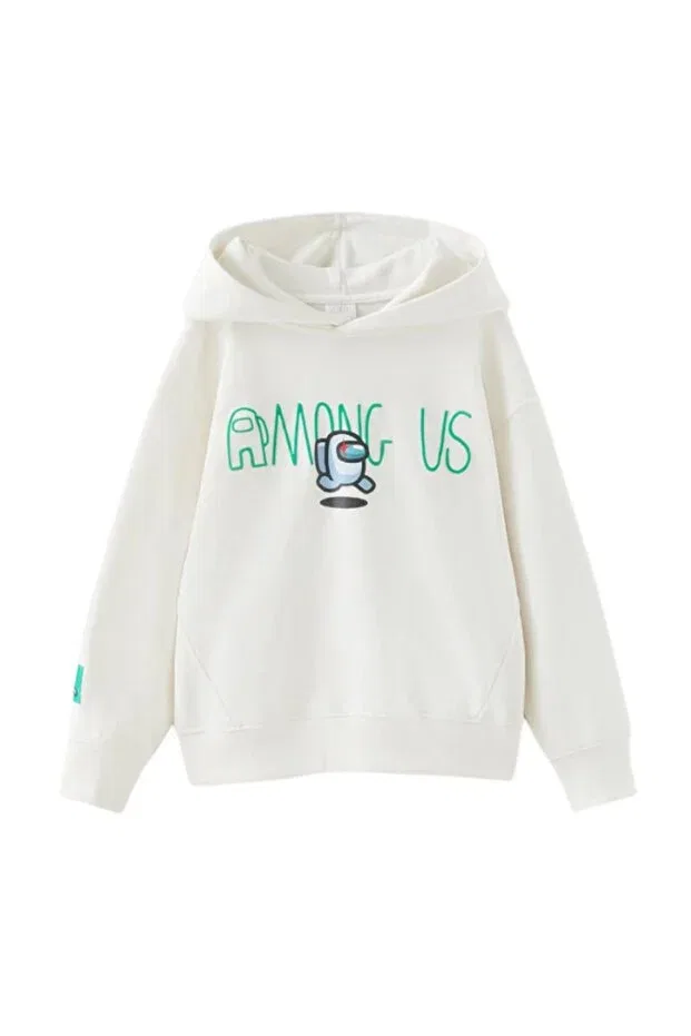 Детское худи с принтом Among Us Hepiyo Kids, White
