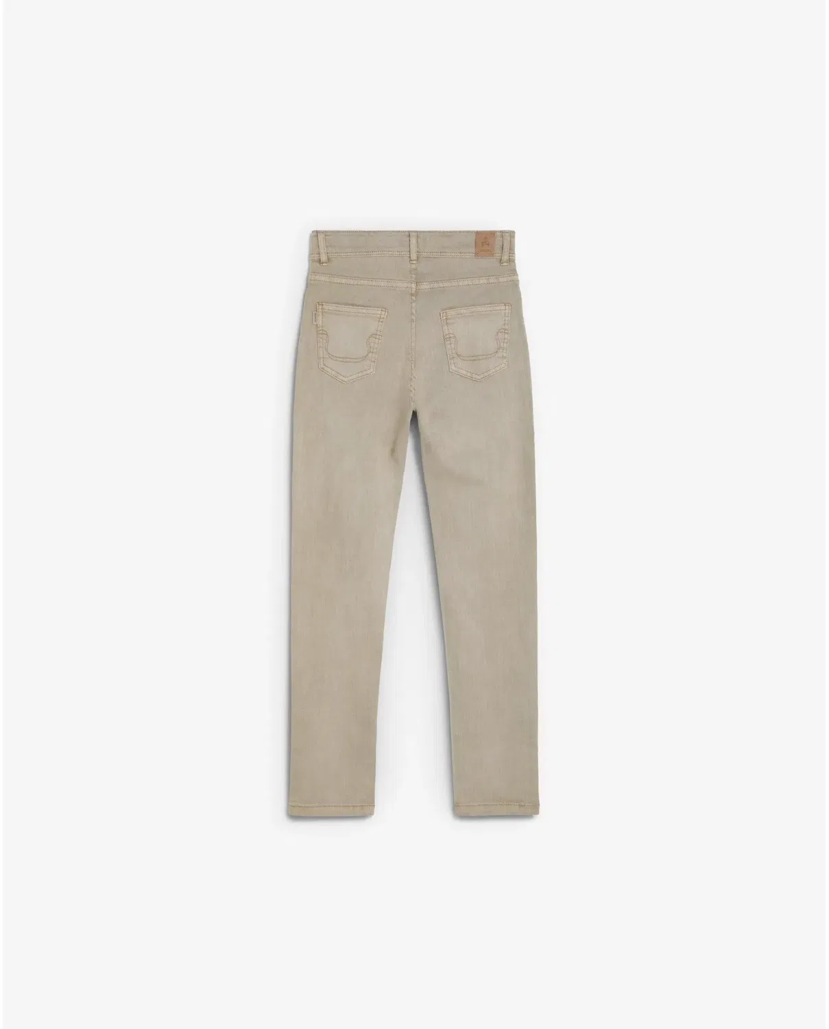 Детские джинсы для мальчиков зауженные с пятью карманами Vaquero de niño slim fit cinco bolsillos con trabillas Navy Scalpers, Topo — фото 2