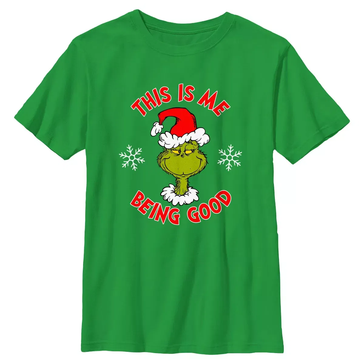 Детская футболка с принтом The Grinch Me Being Good The Grinch, Irish Green