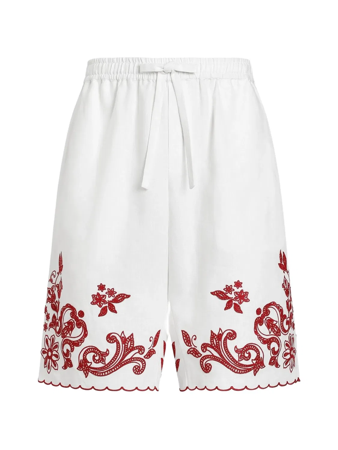 Шорты-бермуды Vanity льняные Dolce & Gabbana, белый