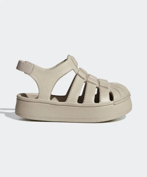 Сандалии Superstar, бежевые, Adidas Kids
