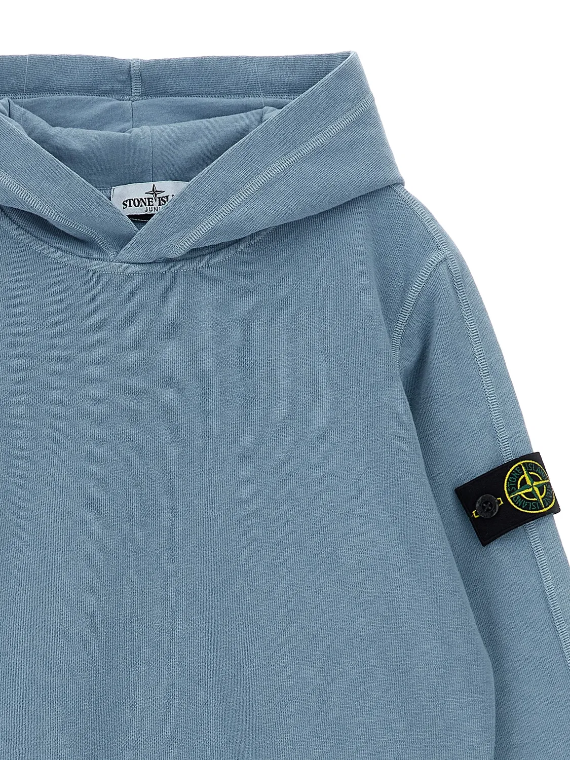Толстовка с логотипом и длинными рукавами Stone Island, голубой — фото 2