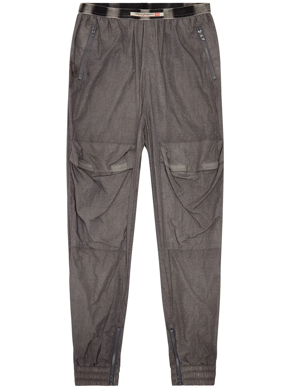 Заниженные карго брюки Diesel, серый