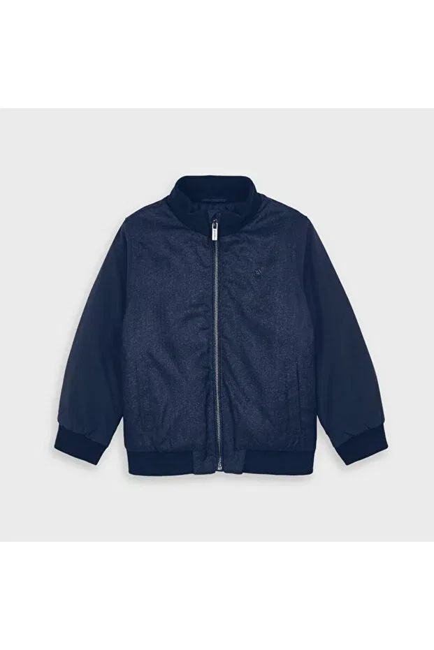 Детское пальто для мальчиков с капюшоном Mayoral, Navy Blue — фото 2