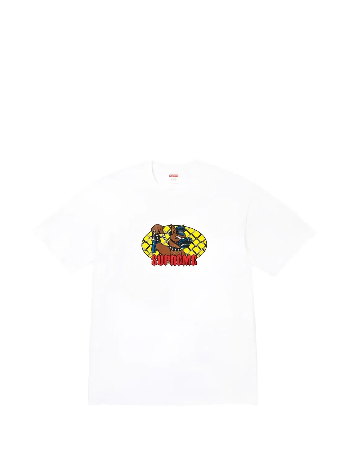 Футболка с графичным принтом белая Supreme, белый