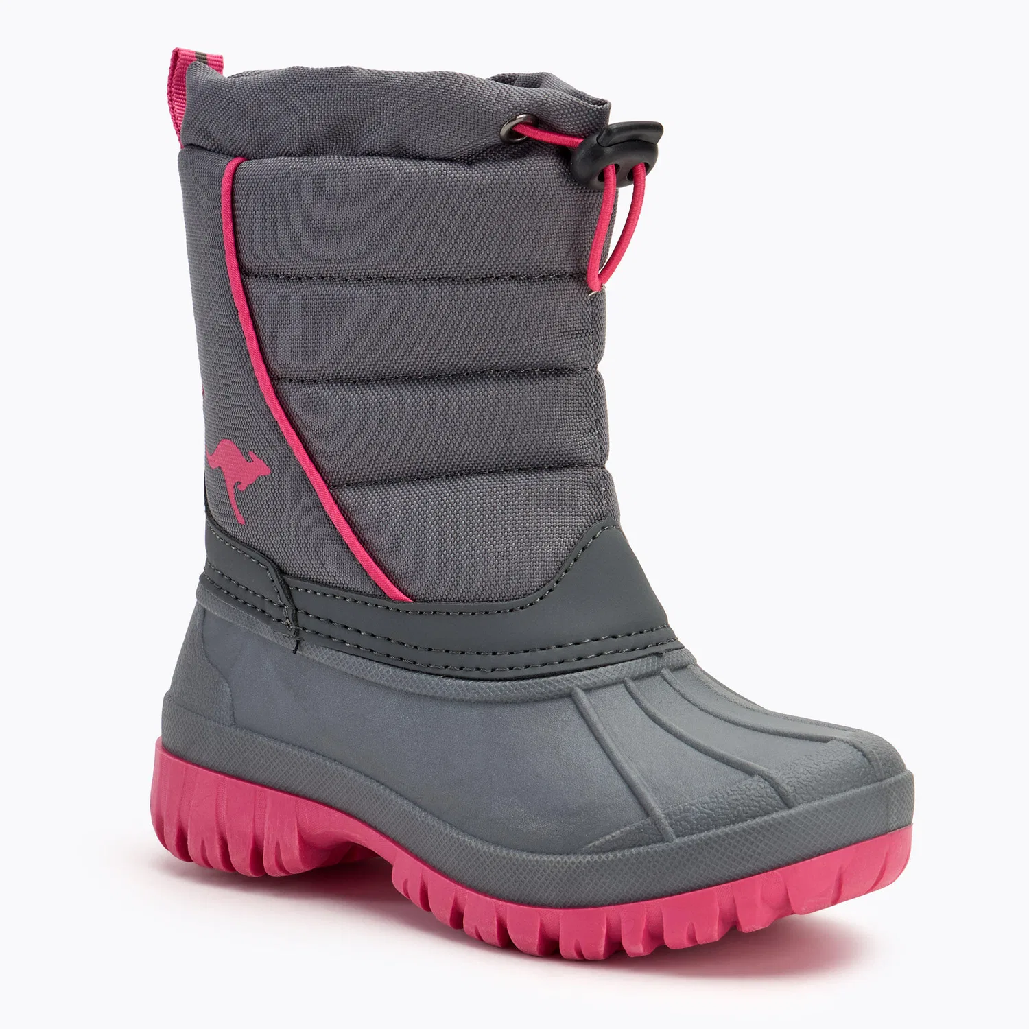 Детские зимние ботинки KangaROOS K-Ben, Цвет Grau / Rosa