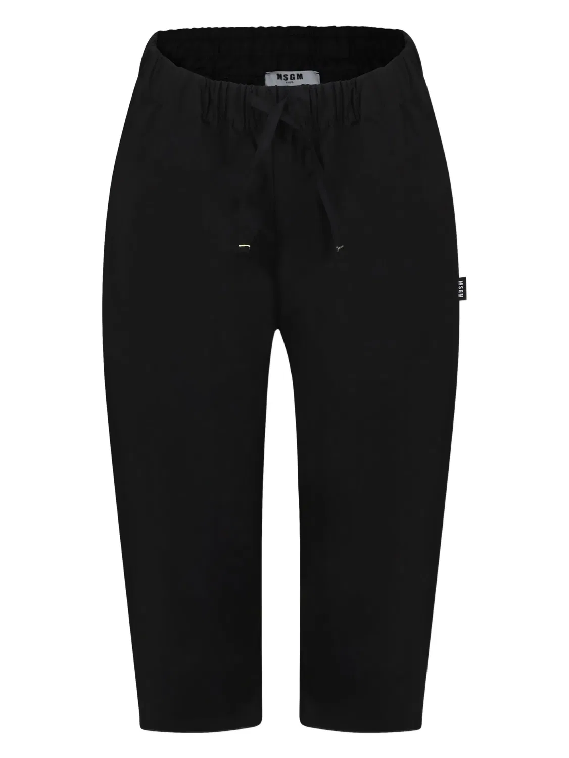 MSGM Черные спортивные брюки для мальчиков
