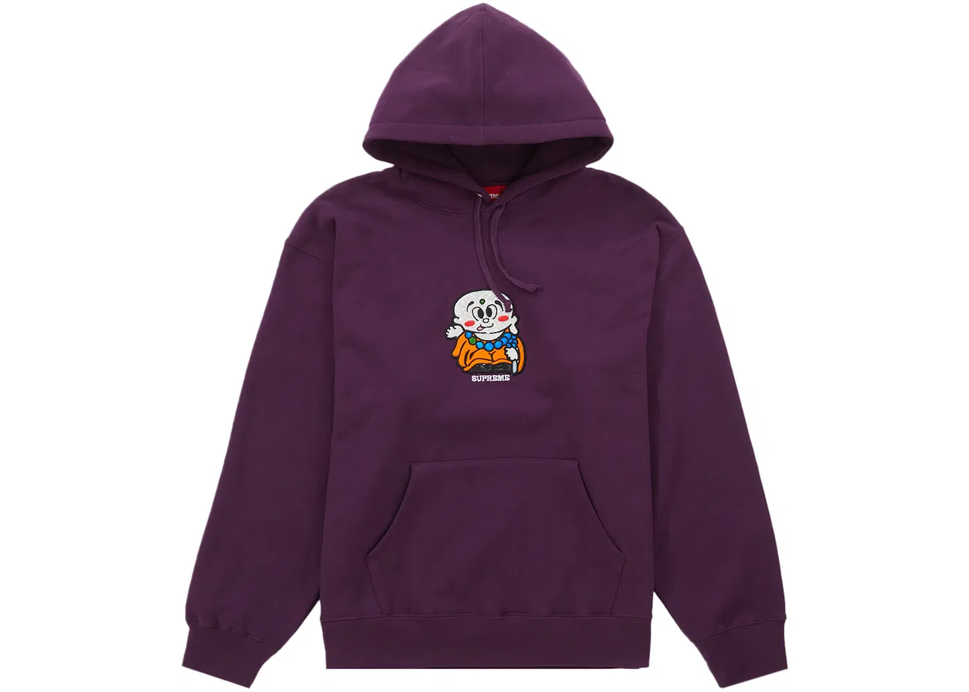 Мужской худи с принтом Supreme AOI Buddha Sweatshirt, Eggplant