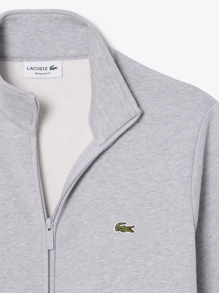 Толстовка на молнии LACOSTE серого цвета — фото 2