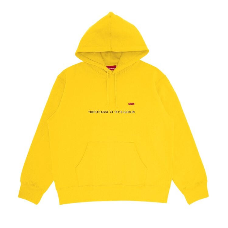 Толстовка Supreme Shop Small Box Hooded - Berlin 'Yellow', желтый — фото 2