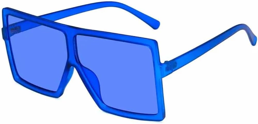 

Женские солнцезащитные очки, женские очки в пластиковой оправе, защита от УФ-излучения UV400, модные очки для вождения, большие солнцезащитные очки VVTWSSW, Dark Blue Blue