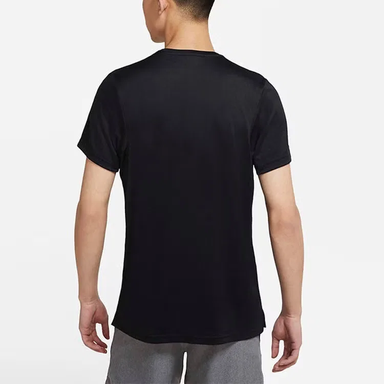 Футболка спортивная с коротким рукавом Df Superset Top Ss Nike, черный — фото 3