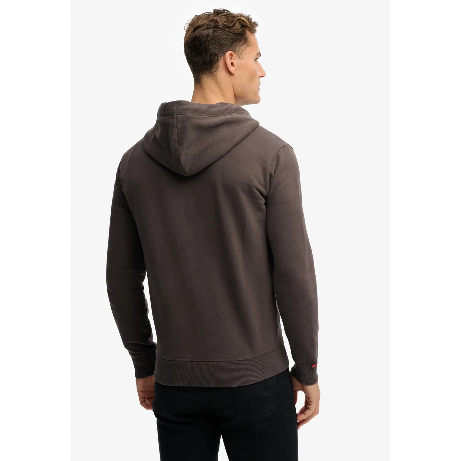 Мужская кофта с логотипом Superdry, Carbon Black — фото 3