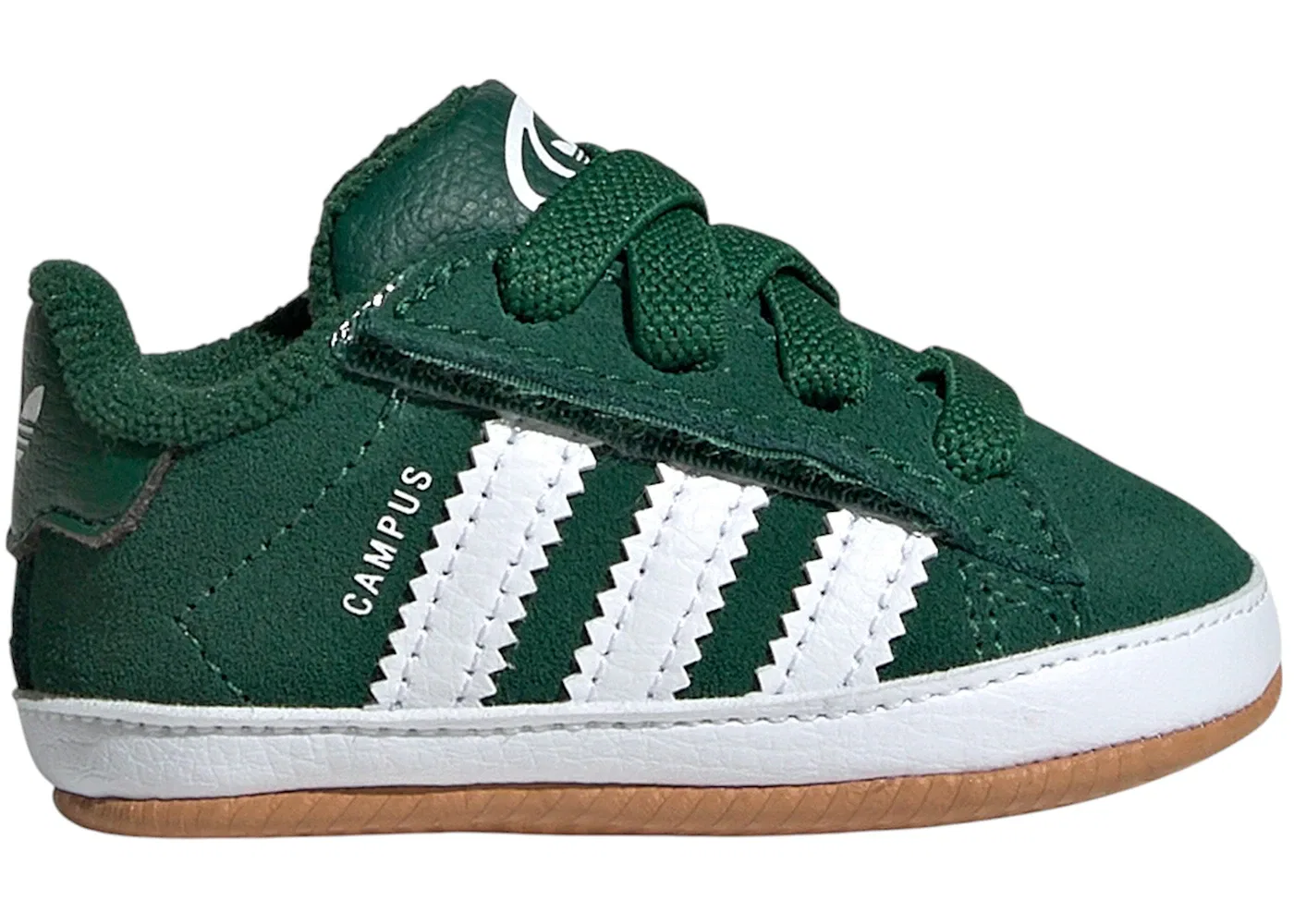 Детские кеды Lifestyle Adidas Campus Crib, Dark Green/Cloud White/Gum