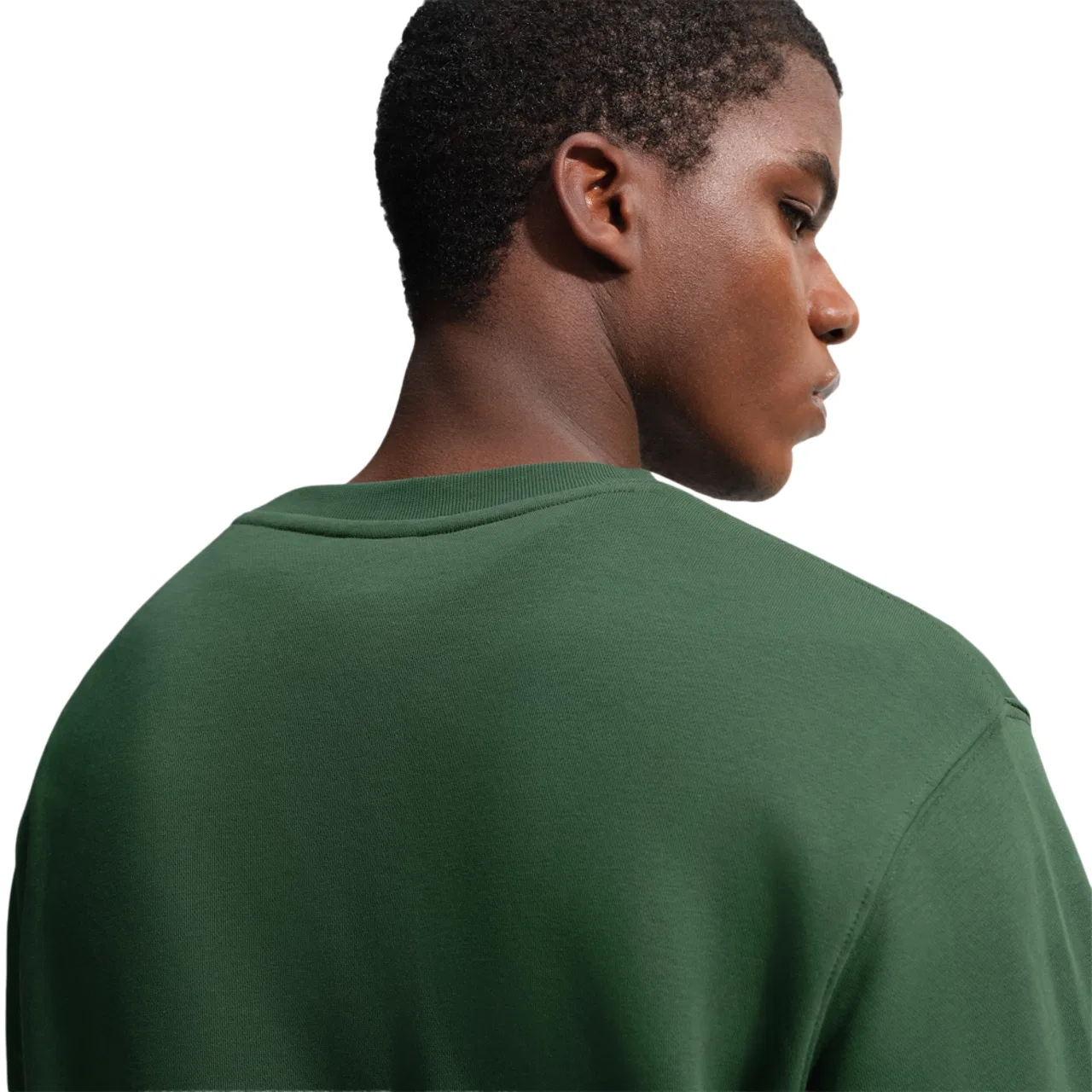 Мужской свитшот свободного кроя Club Crew Nike, Fir/White — фото 2