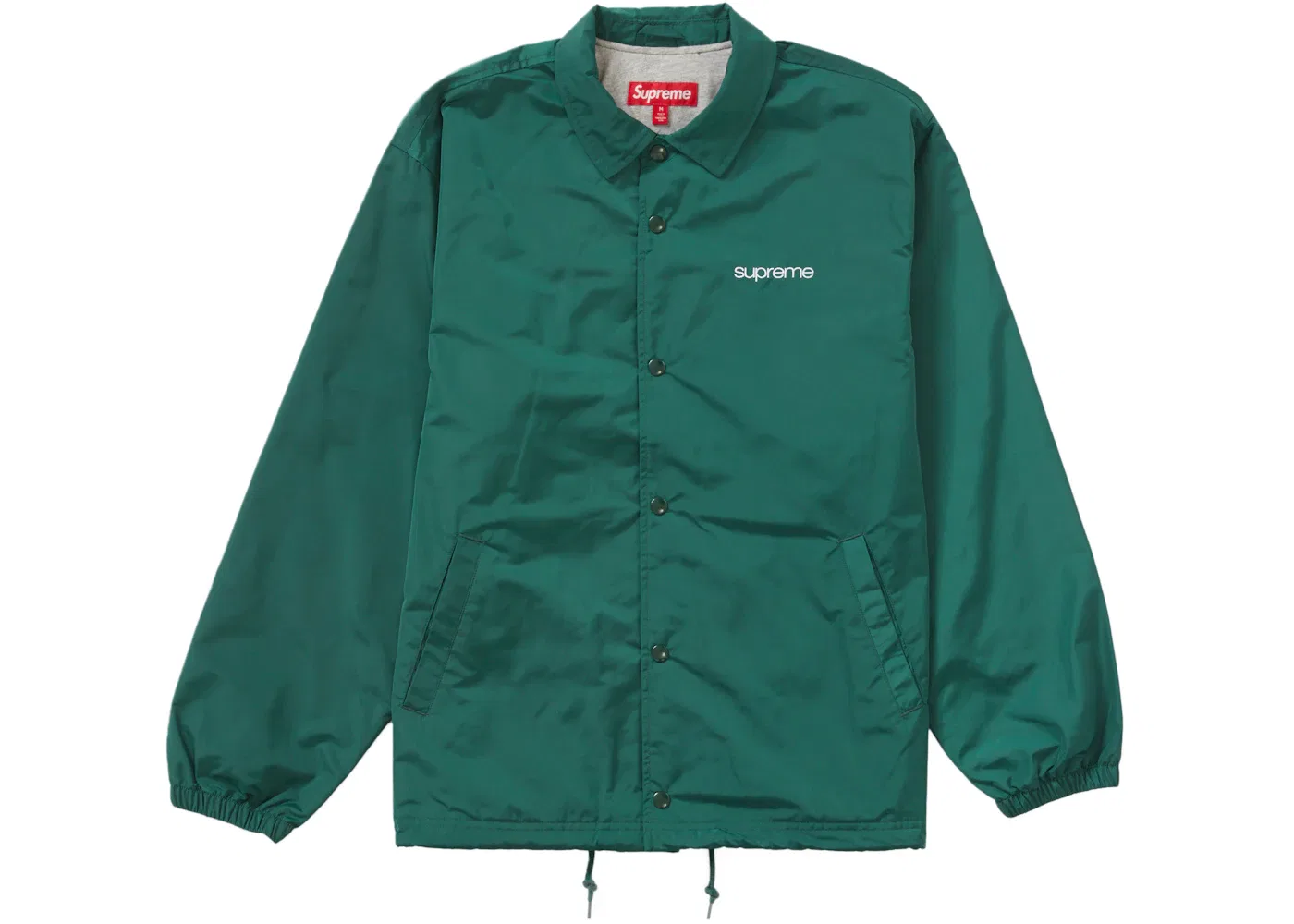 Мужская куртка-тренч с принтом Supreme NYC Coaches Jacket, Зеленый