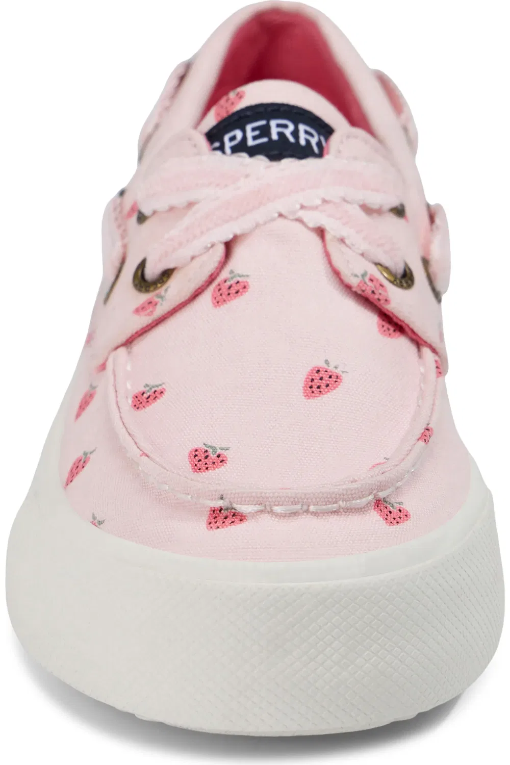 Детские туфли-лодочки с системой шнуровки Bahama Platform Sperry, Sweet Rose Strawberries — фото 3