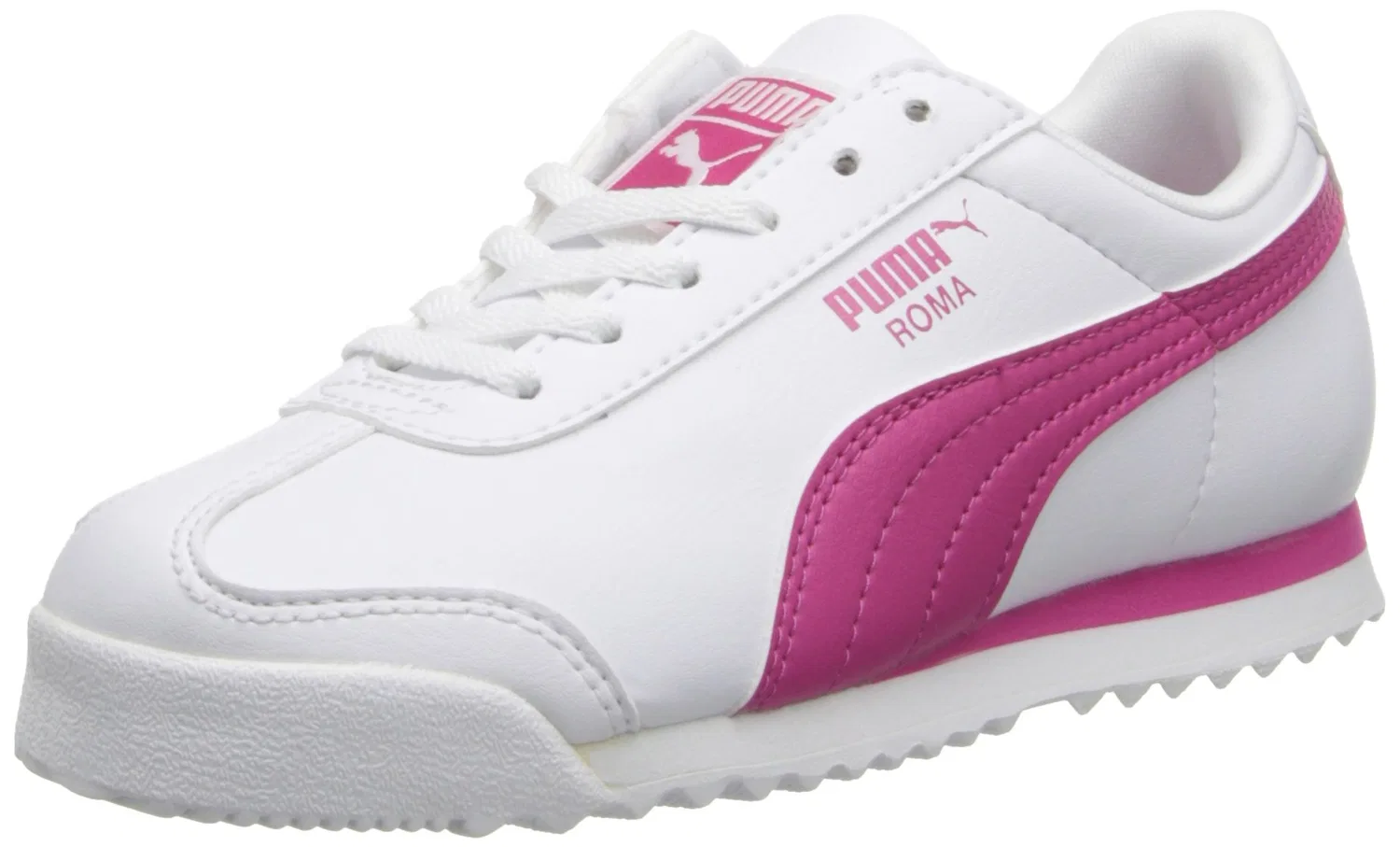 Детские кроссовки для мальчиков легкие Roma Basic PUMA, White Fuchsia Purple