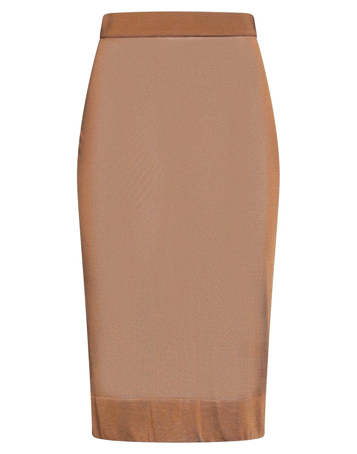 

Юбка миди Saint Laurent, коричневый