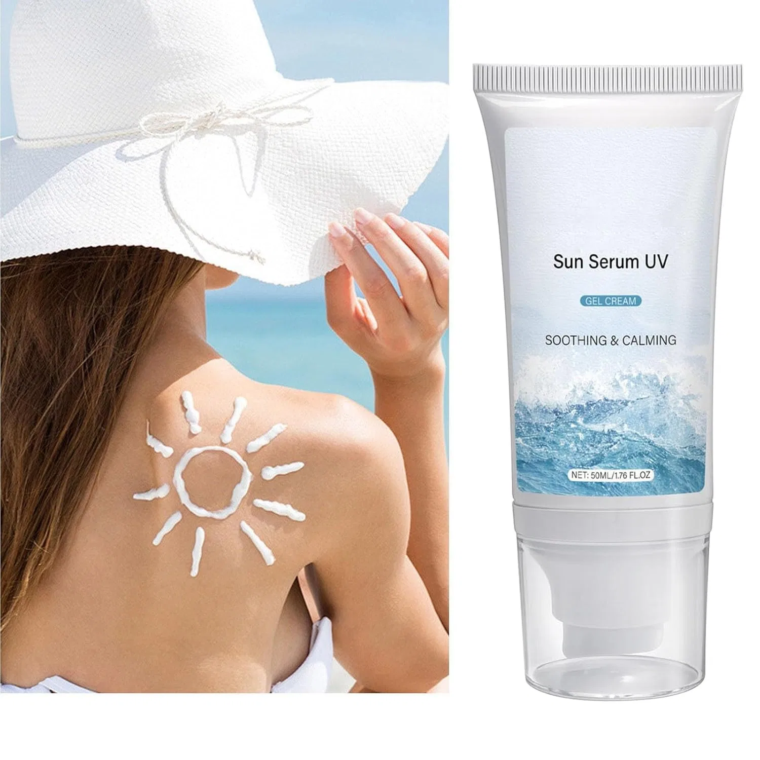 Солнцезащитный крем для лица Airy Sun Cream SPF 50 PA++++, NTHFECG, 50 мл — фото 2