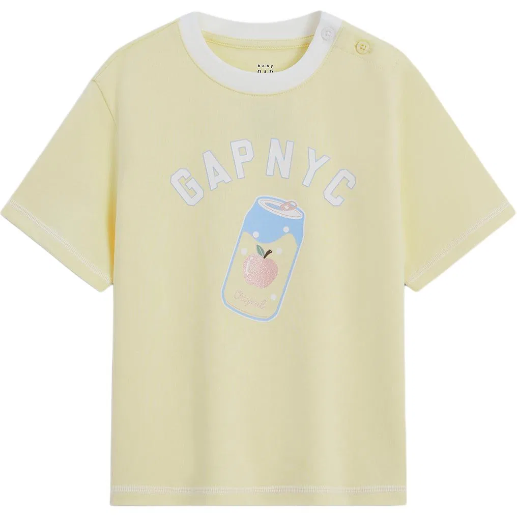 Детская футболка с круглым вырезом Yellow GAP