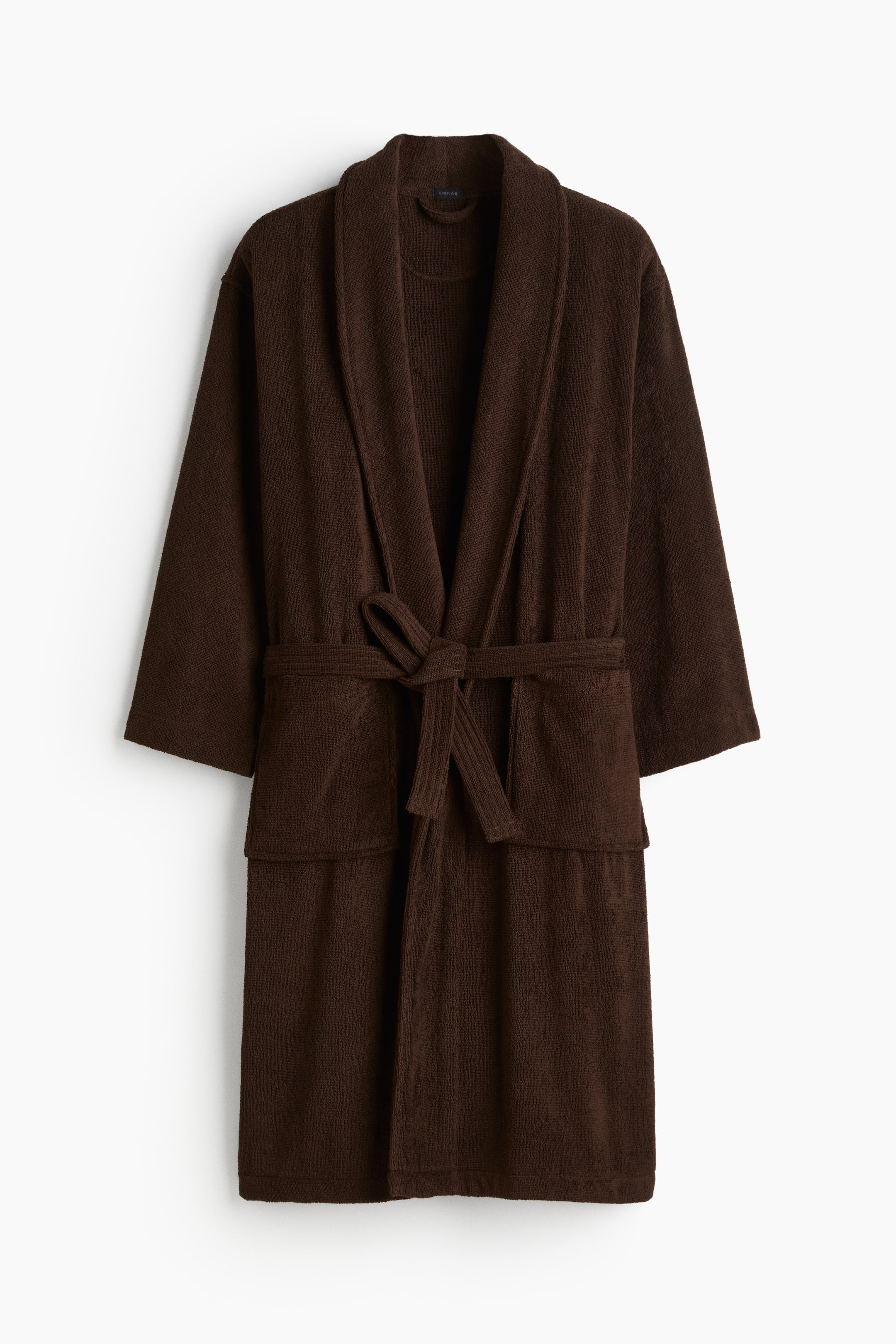 

Халат H&M Home Cotton Terry, темно-коричневый