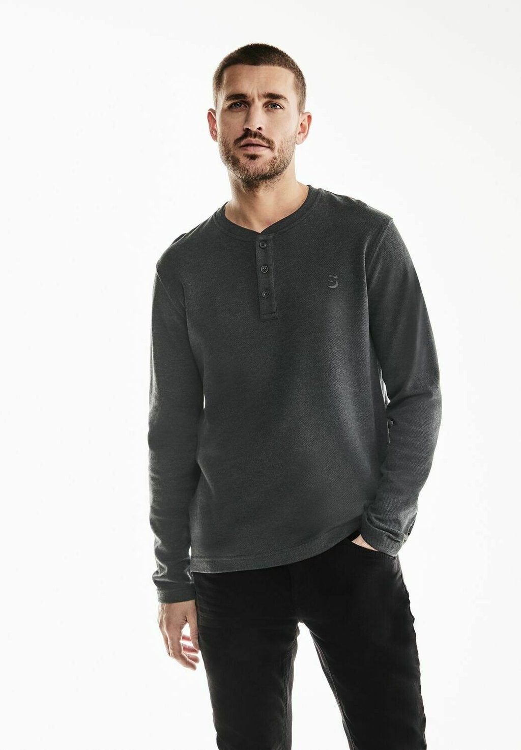 

Рубашка с длинным рукавом STRUKTUR HENLEY Street One MEN, цвет grau