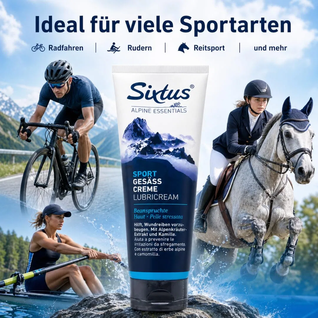 Крем для тела Sixtus Sport Gesäß Creme, PHARMA PERLE, набор 2 шт, 125 мл — фото 3