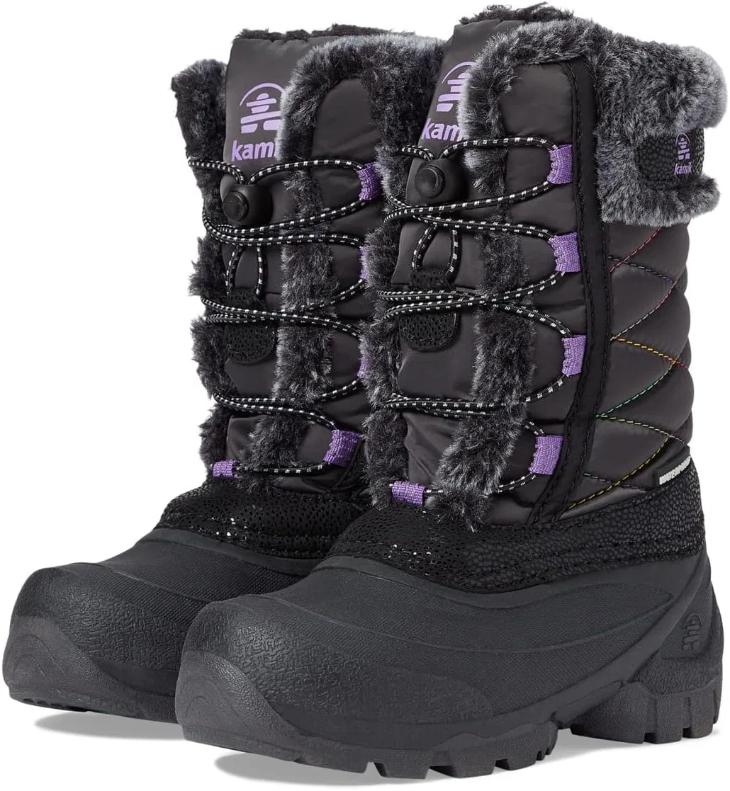 Детские ботинки для девочек Kamik Kids Star 3 Kamik, Charcoal/Orchid