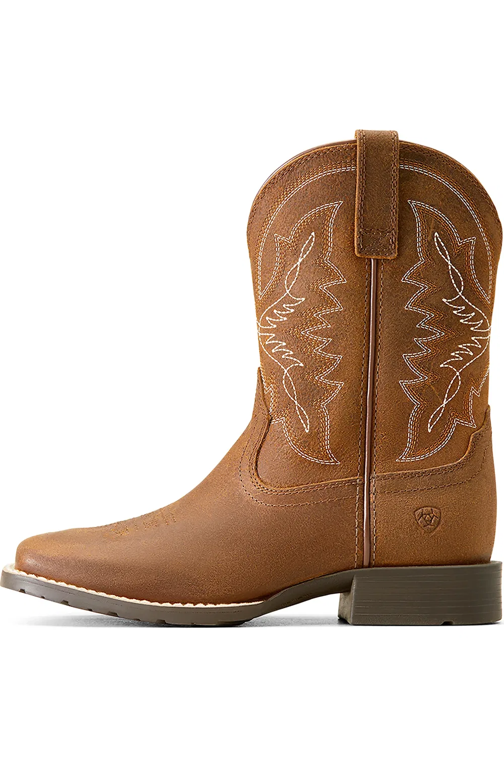 Детские ковбойские сапоги Hybrid Rancher на квадратном носке Ariat, Distressed Tan — фото 2