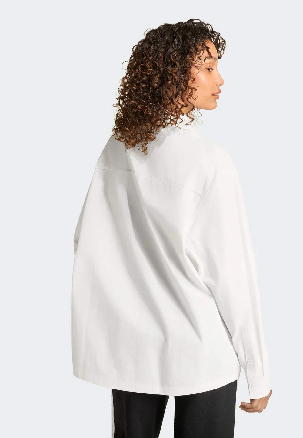 Рубашка в три полоски - блузка на пуговицах Adidas Originals, Cloud White Cloud White — фото 2