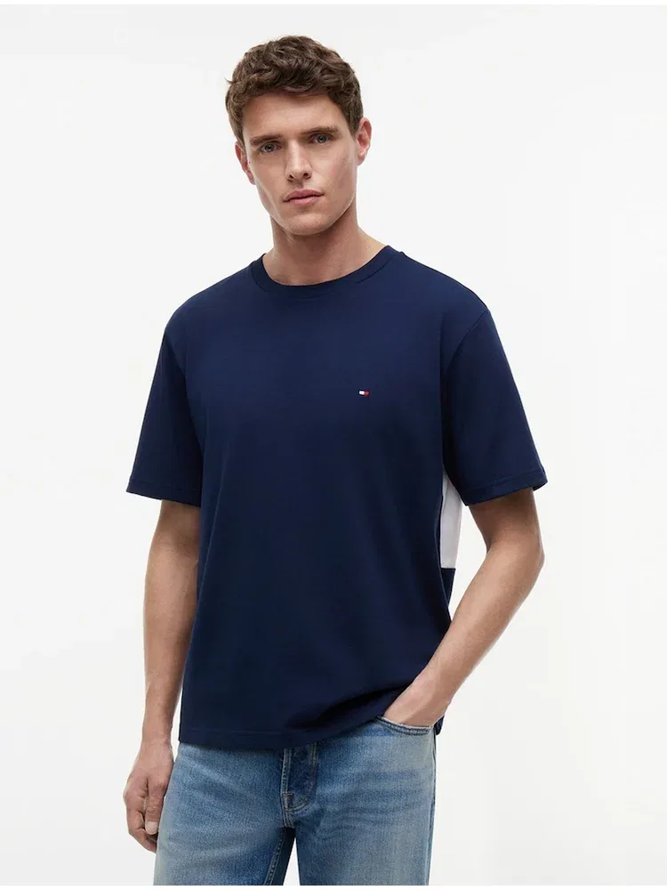 Футболка с большим флагом, Relaxed Fit TOMMY HILFIGER, Navy