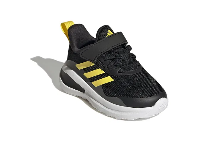 Детские кроссовки для малышей с широкой колодкой Fortarun Adidas, черный — фото 4