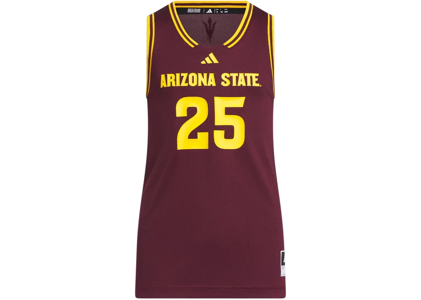 Детская футболка-джерси с принтом Asu Swingman Jersey Adidas, цвет Team Maroon