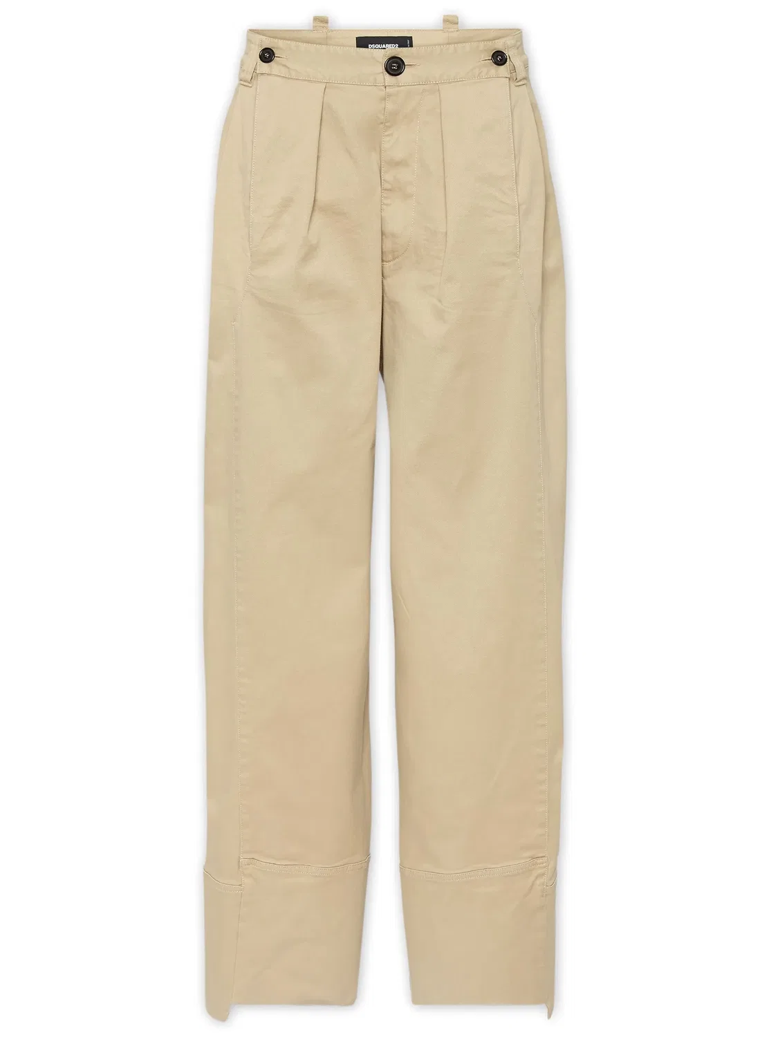 Брюки из хлопка DSQUARED2, бежевый
