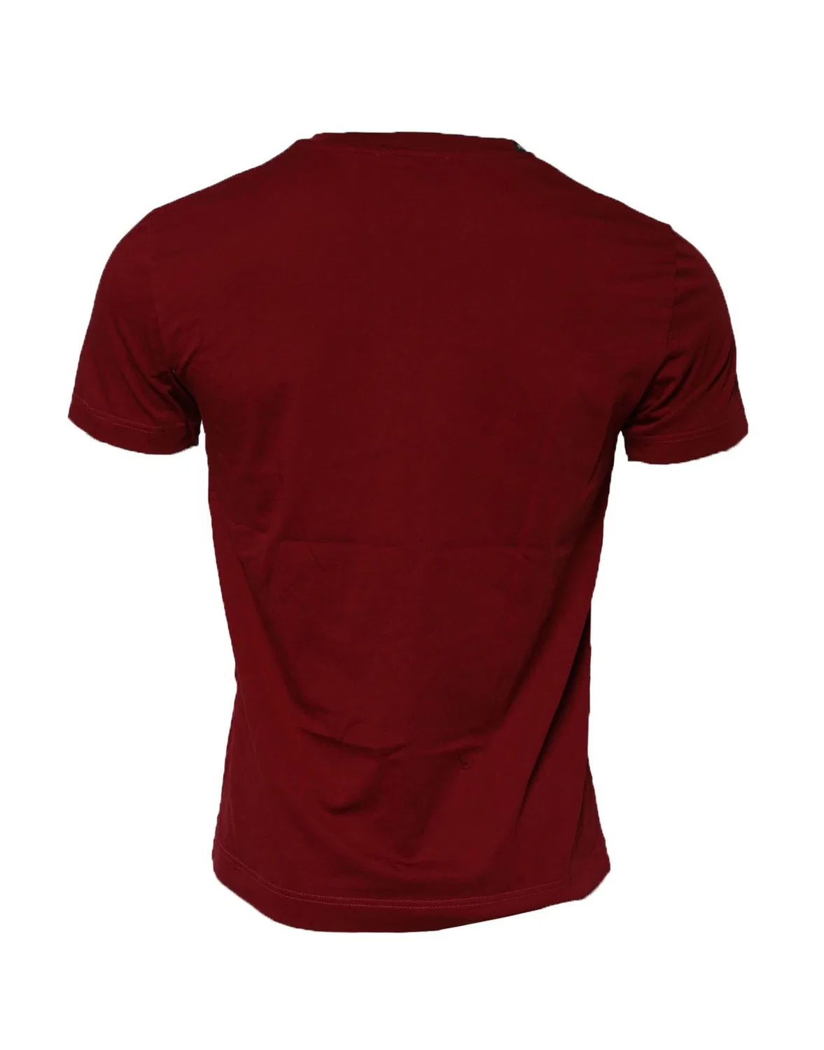 Мужская футболка с коротким рукавом хлопковая Crew Neck Short Sleeves T-Shirt Dolce & Gabbana, Maroon — фото 3