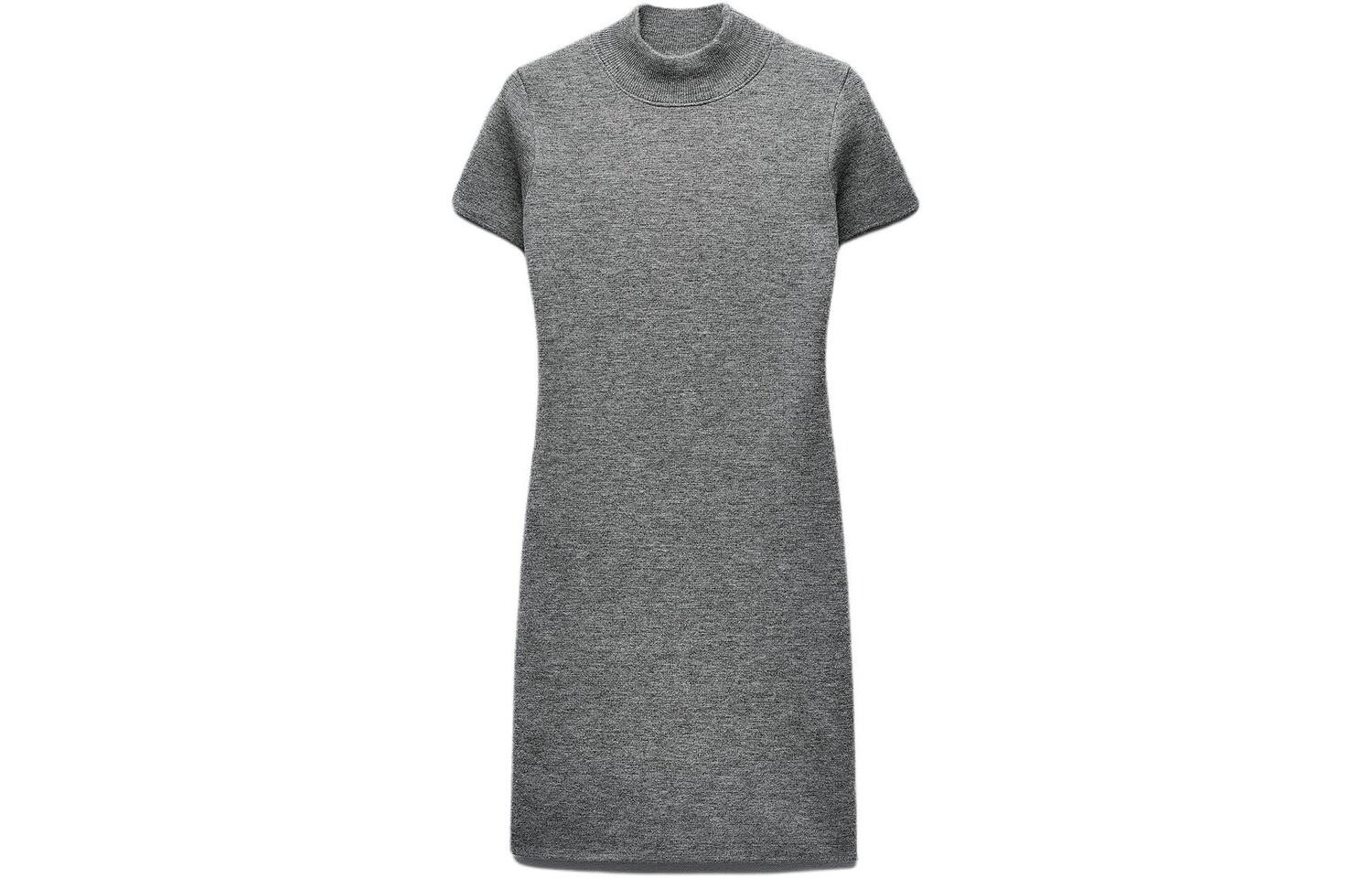 

Платье с короткими рукавами женское, серое Zara