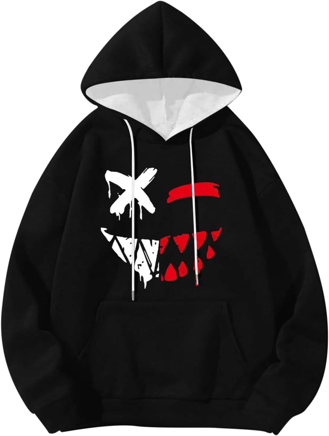 

Мужская худи с 3D-принтом Smil Ey Face, мягкая, свободного кроя