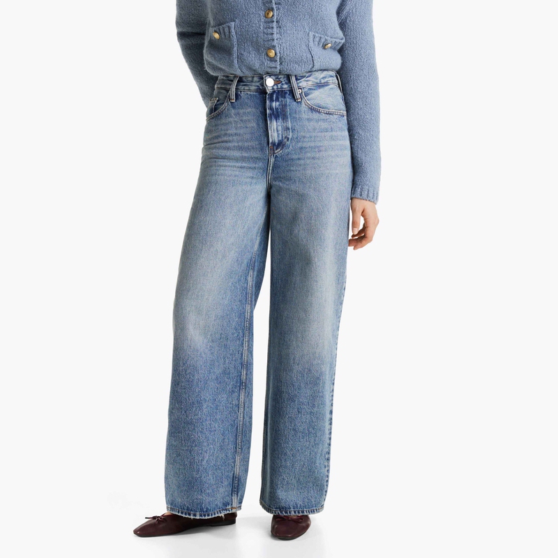 Tommy Hilfiger Джинсы Women's Denim Blue 1A5 Moderate Wide Leg — фото 4