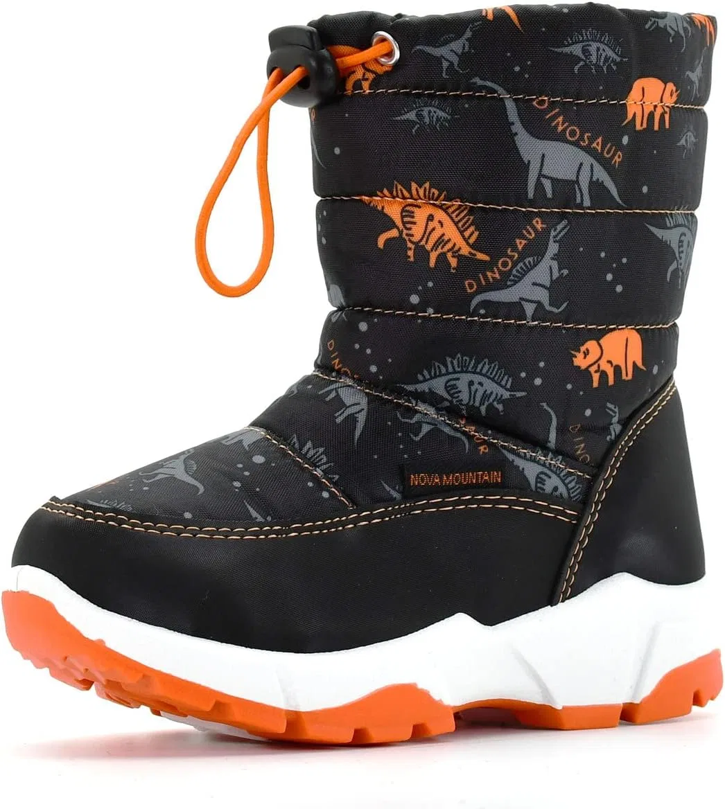 Детские зимние снежные ботинки Nova Footwear, Orangedino