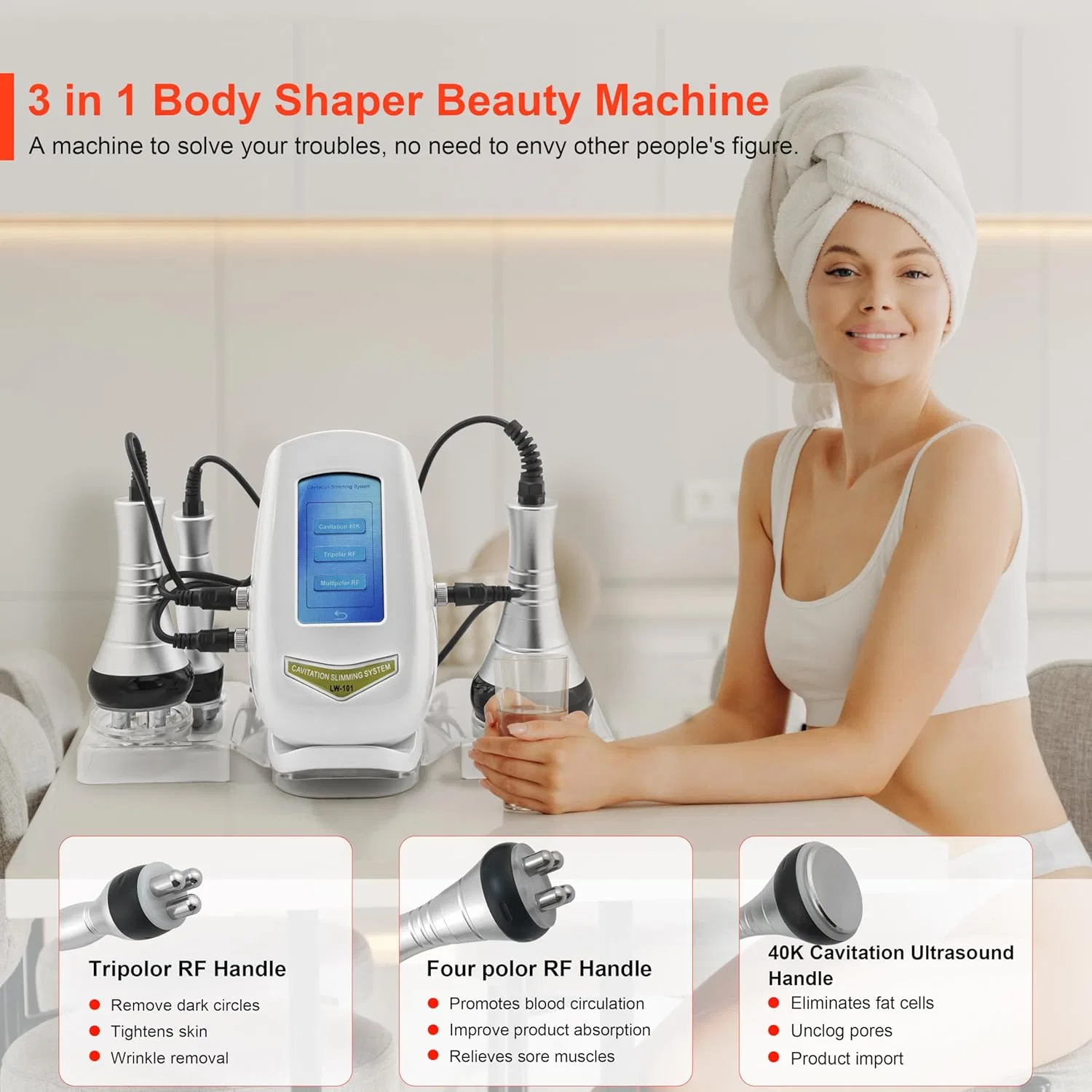 Beauty Machine Body Shaper Elitzia 40K RF Multipolar Slimming Instrument — фото 3