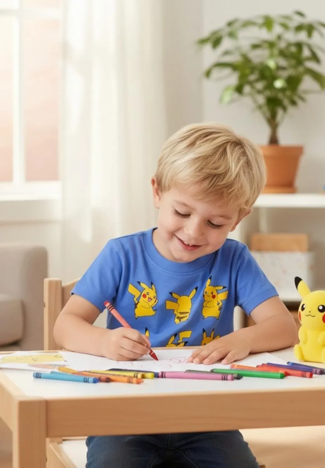 Футболка с принтом Pokemon, Bleu — фото 2