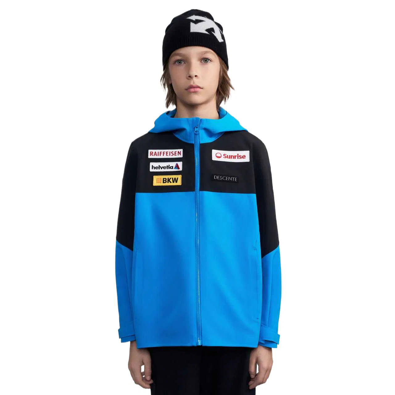 Детская куртка с капюшоном Blue DESCENTE, Blue