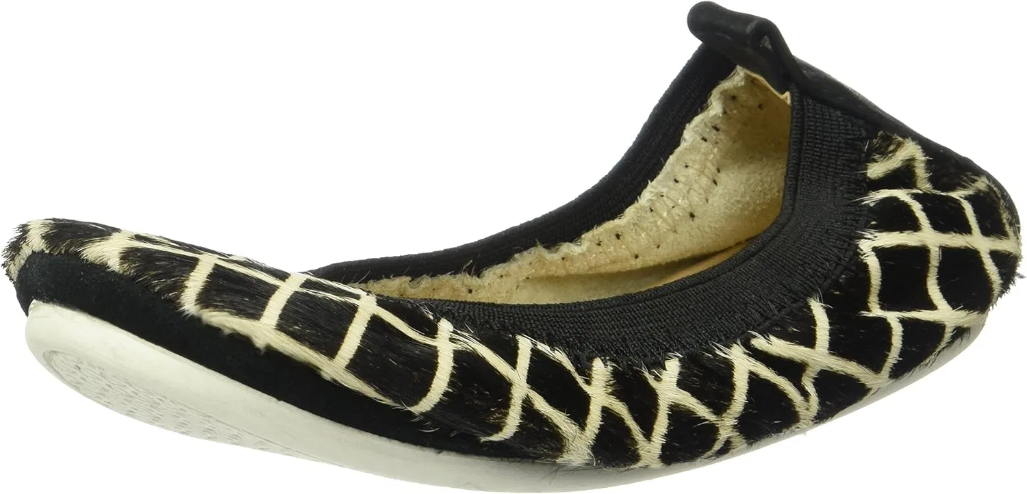 Детские балетки без застежки Sammie Linear Haircalf Yosi Samra, Black