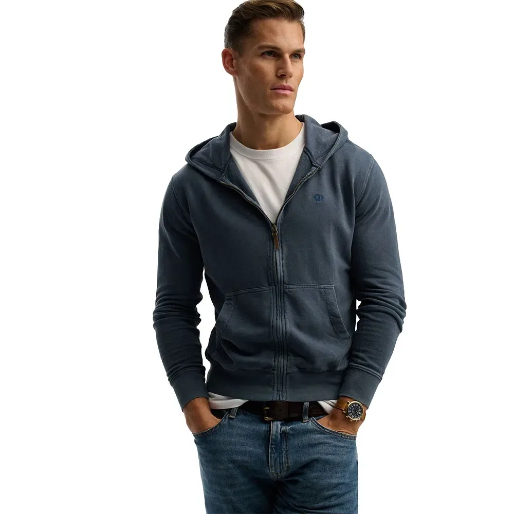 Худи на молнии Superdry Classic Essential, синий — фото 4