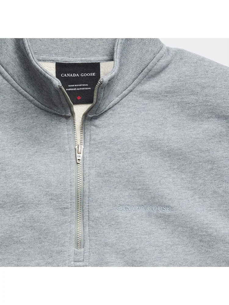 Женская футболка с длинным рукавом Wonder Quarter Zip CANADA GOOSE, Charcoal Gray — фото 2